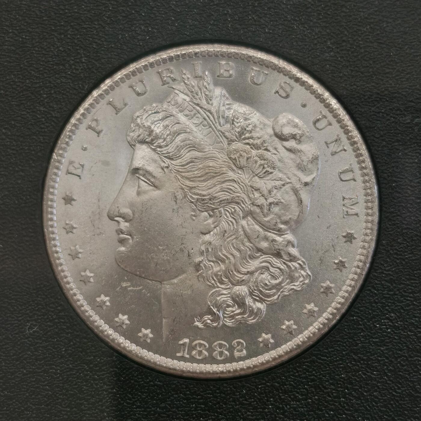 博洋堂世界钱币拍卖第159期（全场包邮） NGC MS66 美国1882 CC 摩根 卡森厂 GSA大封装 品相极其完美 高分难得 一枚毕业