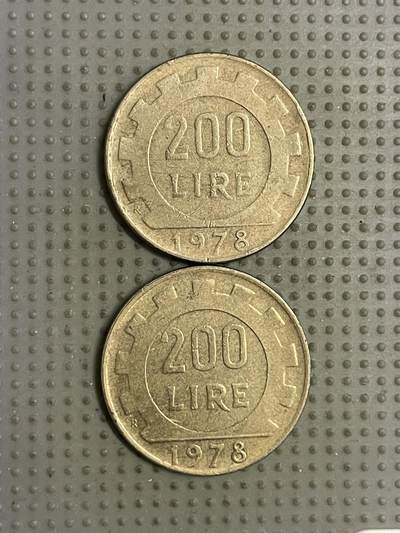 2026年第19场各国散币拍卖（总第169场） - 意大利1978年200里拉2枚