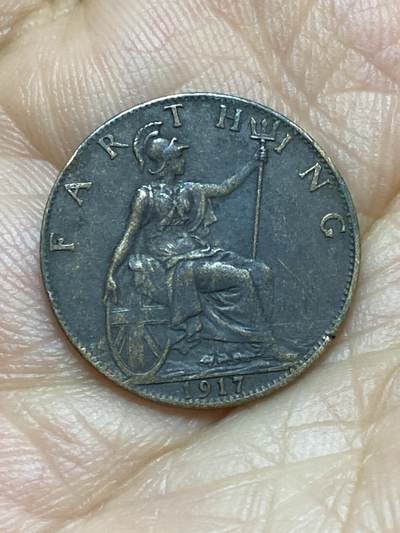 2026年第十六场(总第一百八十五场）外国好品散币场(免佣金) - 英国🇬🇧1917年1法新(乔治五世第一版)