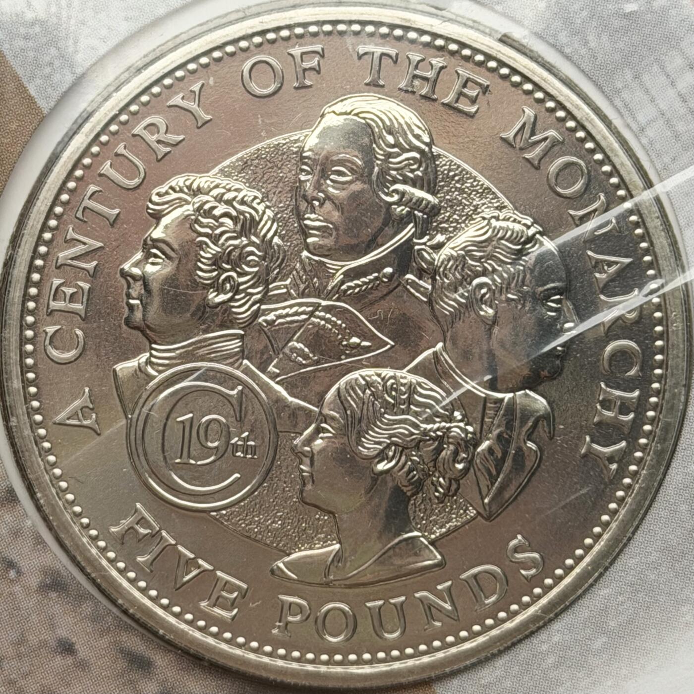 ＜星葵🌻钱币社＞散币克朗场第69期·2月3日发货 〈邮币封〉根西岛2001年君主制百年史·19世纪5镑克朗型纪念币