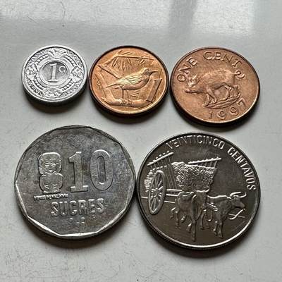 🌹外币初藏🌹🐯2026年第14场  每周二四六晚8️⃣点 接代拍 - 美洲散币5枚—3