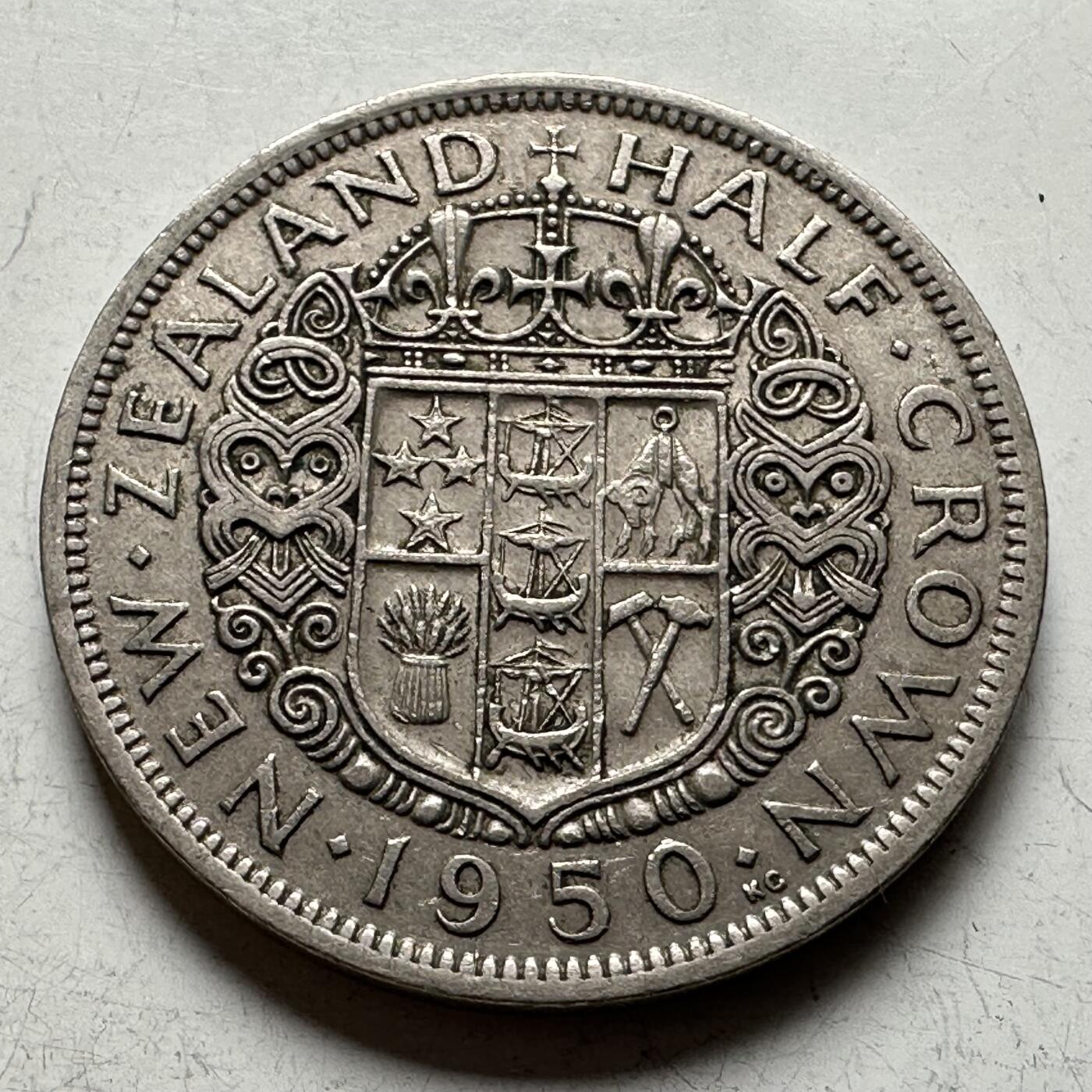 🌹外币初藏🌹🐯2026年第14场  每周二四六晚8️⃣点 接代拍 新西兰1950年半克朗