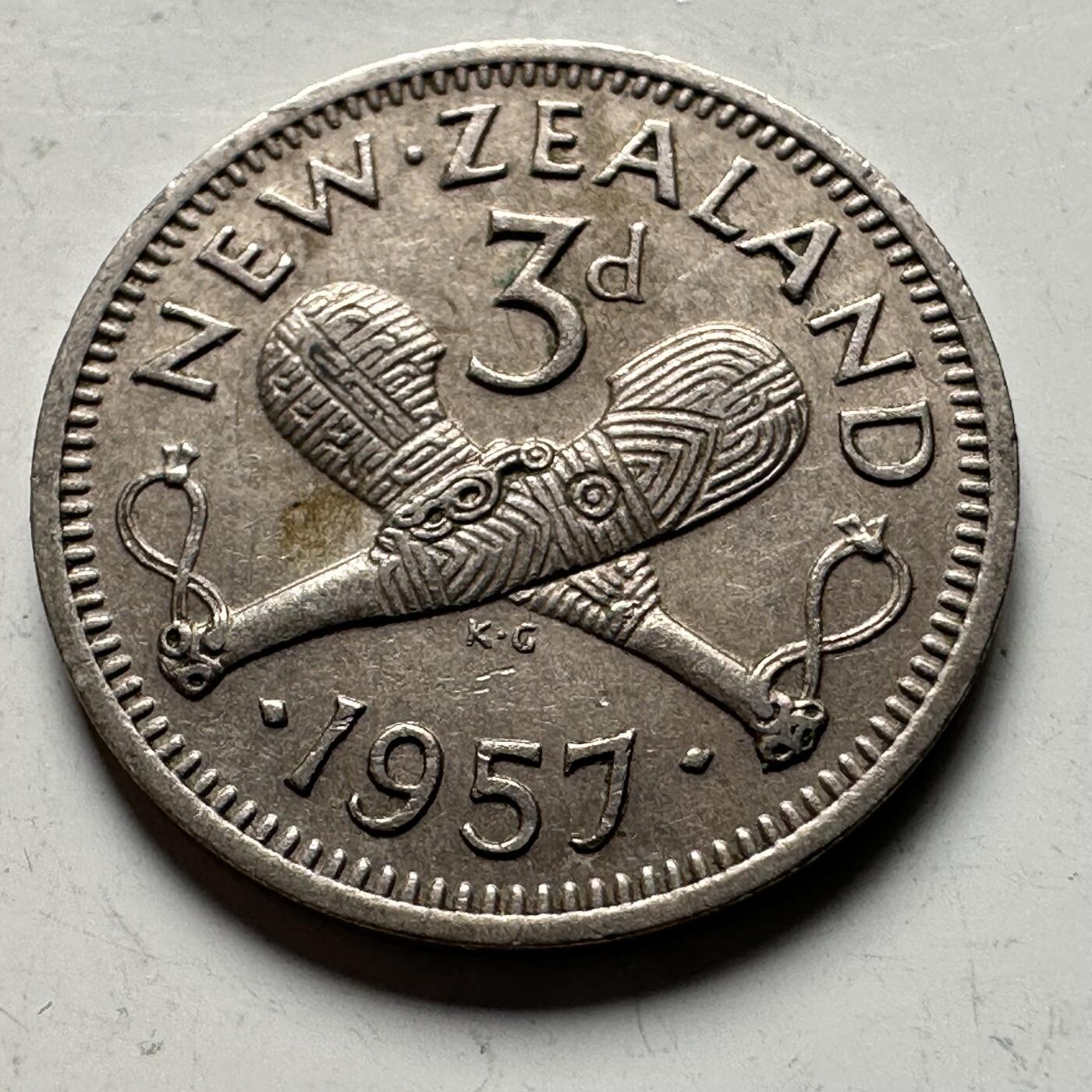 🌹外币初藏🌹🐯2026年第14场  每周二四六晚8️⃣点 接代拍 新西兰1957年三便士