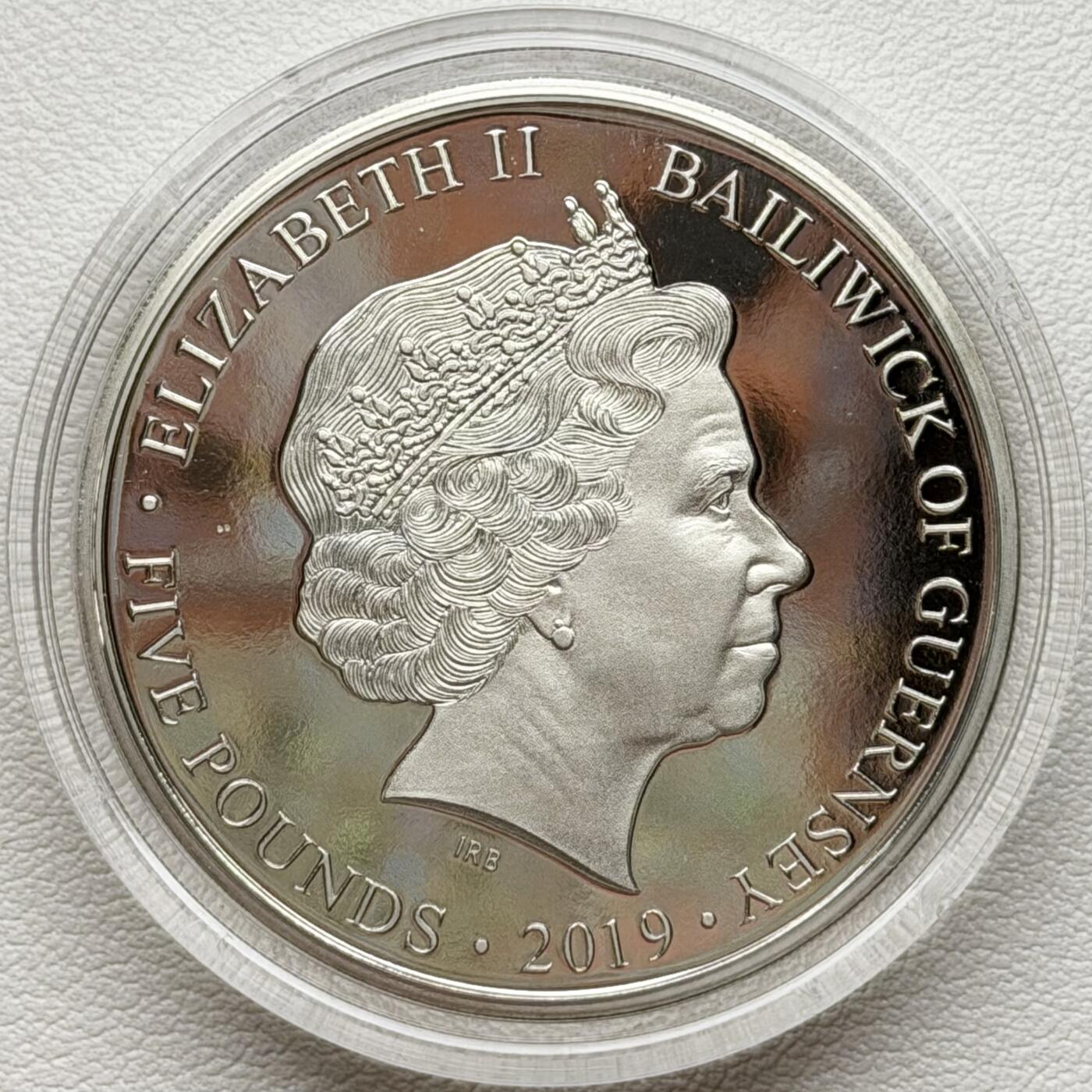 ＜星葵🌻钱币社＞散币克朗场第69期·2月3日发货 根西岛2019年诺曼底登陆24小时·16点05·第一辆美国谢尔曼坦克抵达5镑克朗型精制纪念币