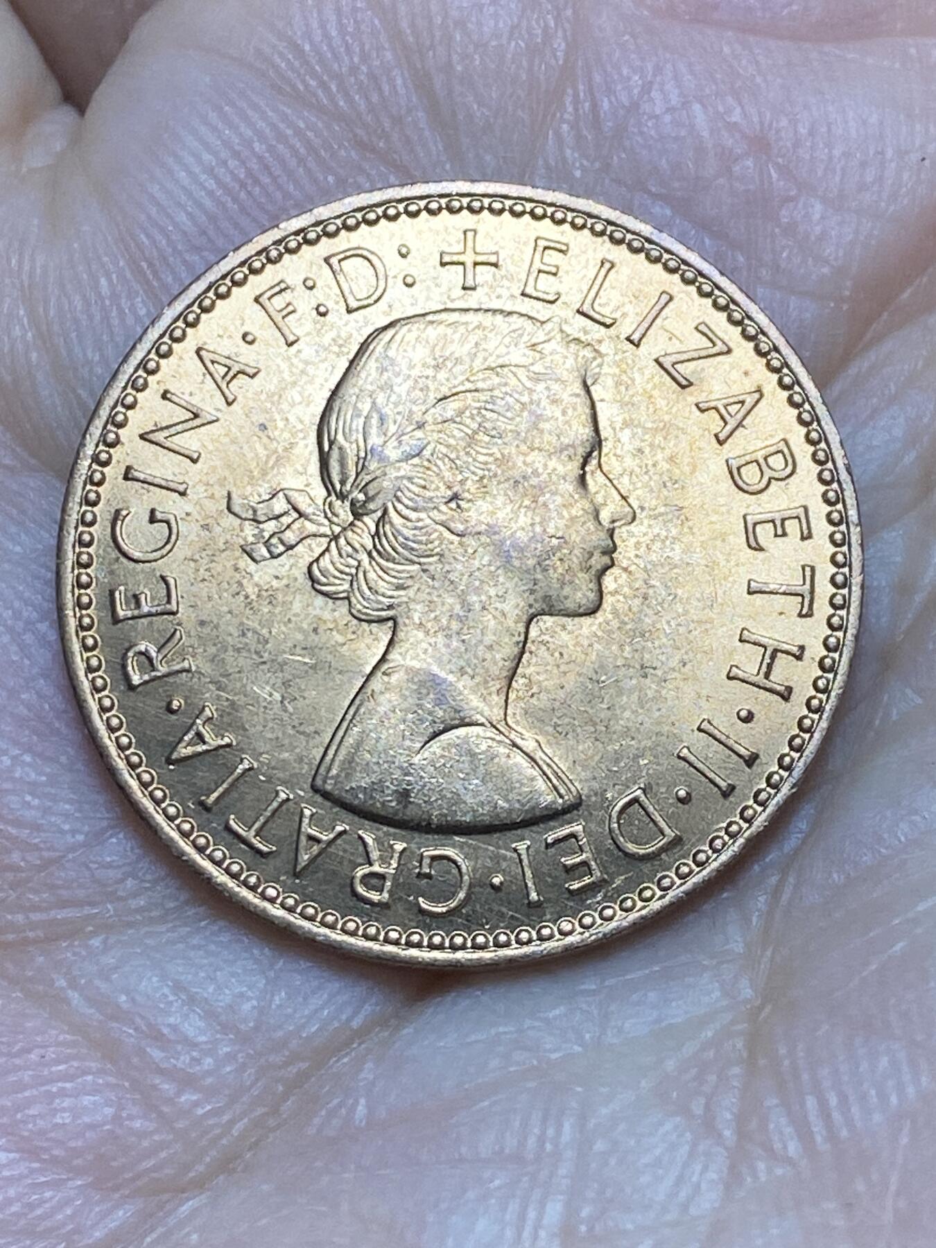 2026年第十六场(总第一百八十五场）外国好品散币场(免佣金) 原光好品–英国🇬🇧1967年半便士(伊丽莎白二世青年桂冠第二版，普制币关门年)