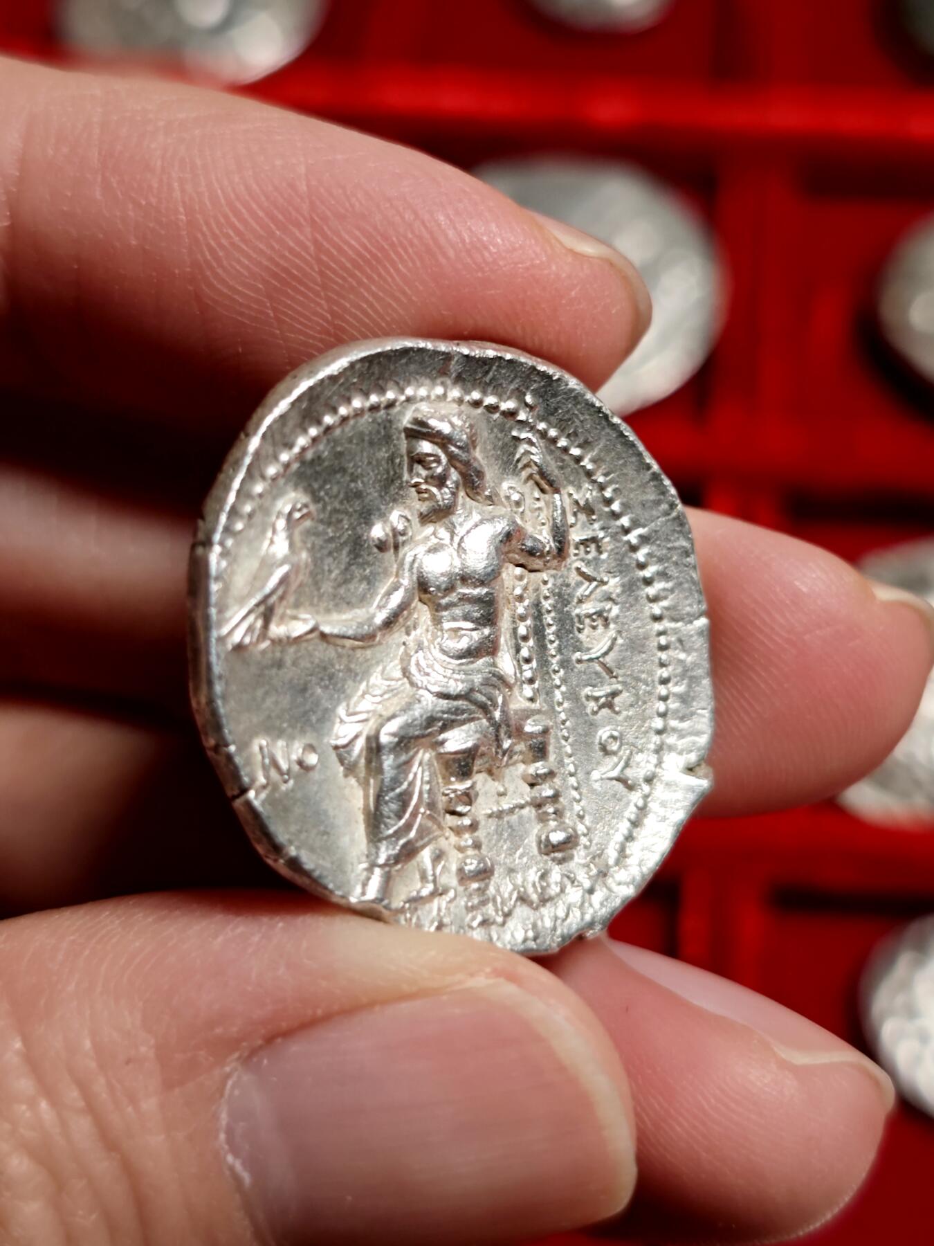 评级CHAU古希腊亚历山大四德大力神银币