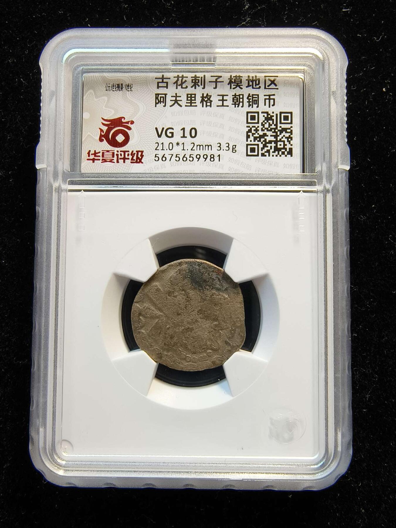 七河·世界币章矿标杂件每周小拍（总第36期）（周一结标） 少见（5）k640古花剌子模地区 阿夫里格王朝铜币 华夏评级VG10