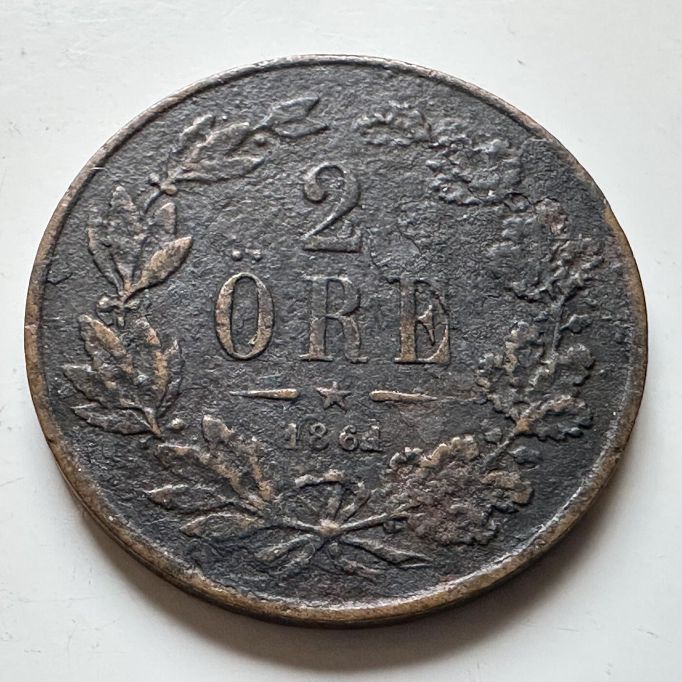 🌹外币初藏🌹🐯2026年第14场  每周二四六晚8️⃣点 接代拍 瑞典1864年2欧尔