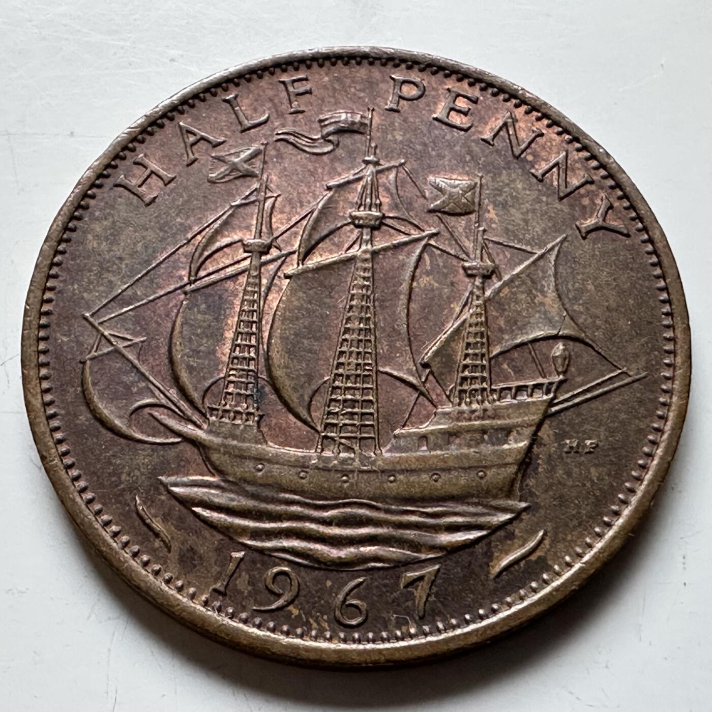 🌹外币初藏🌹🐯2026年第14场  每周二四六晚8️⃣点 接代拍 英国1967年半便士 a