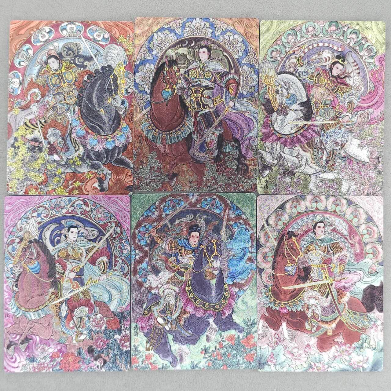 春节前倒数第二场！！龙虎卡牌-七四场（满200元包邮，无佣金，每周六结拍，欢迎送拍） 冷烫半粗6张 星宿文创 冯涛 - 生肖三娘第一弹 一套 (盲包拆出，凑齐不易)