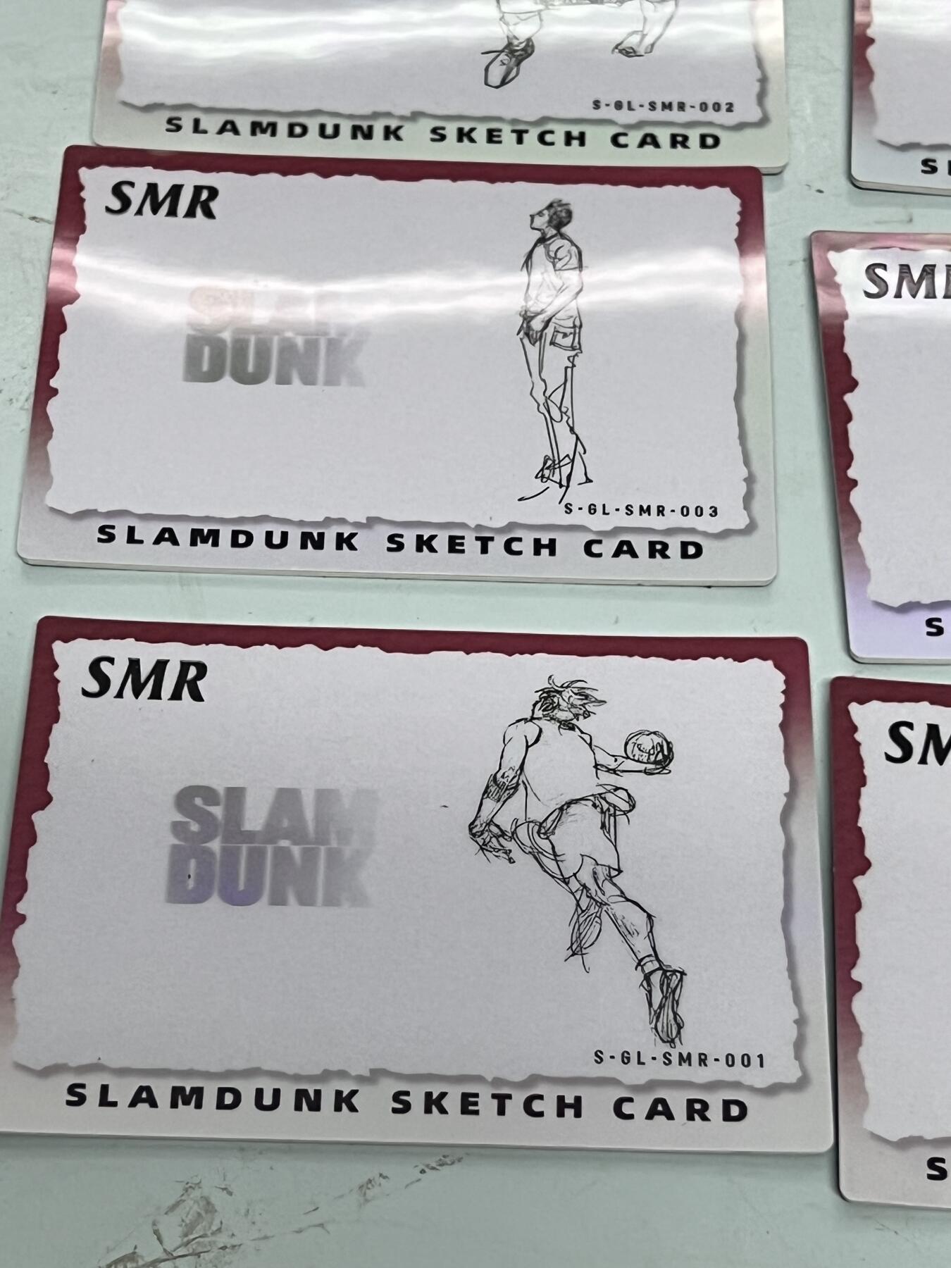 零元拍：灌篮高手 井上素描原画卡 八张一套 樱木 三井 宫城良田等 超美