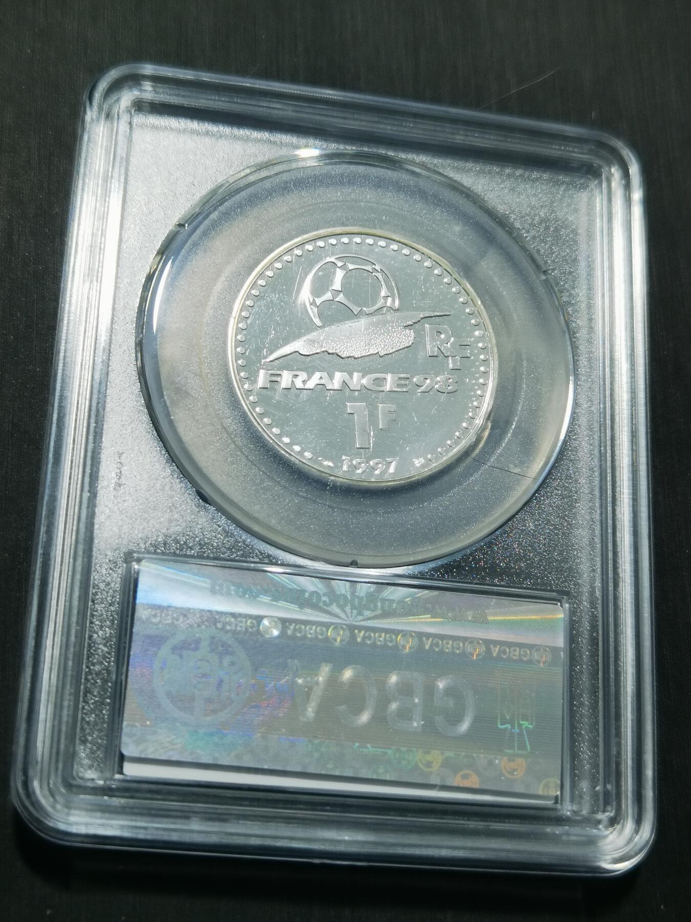 天下钱庄专场欢迎参拍 法国世界杯银币