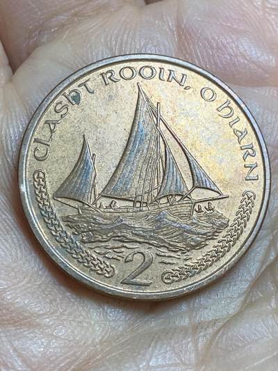 2026年第十六场(总第一百八十五场）外国好品散币场(免佣金) - 英属马恩岛🇮🇲2002年2便士(伊丽莎白二世老年第二套)