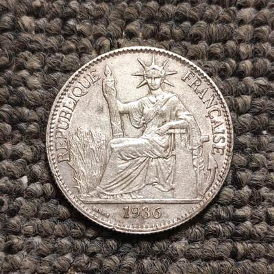 1936年法属印支坐洋50分银币 - 1936年法属印支坐洋50分银币