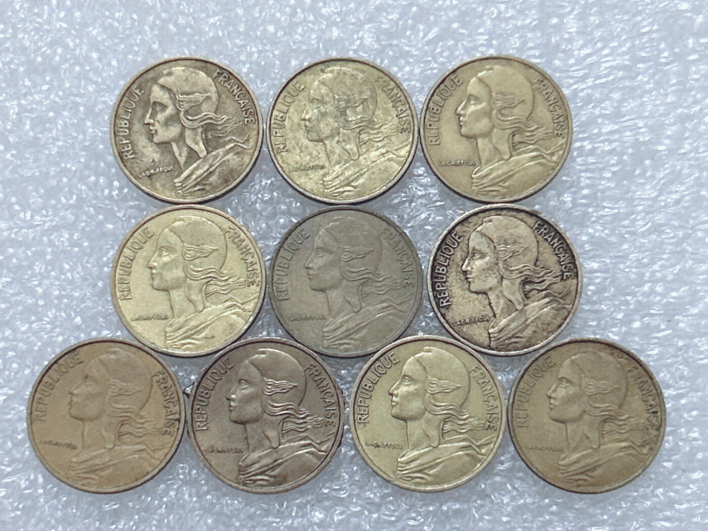 第一海外回流一元起拍收藏 散集专场  第297期 法国5分 10枚