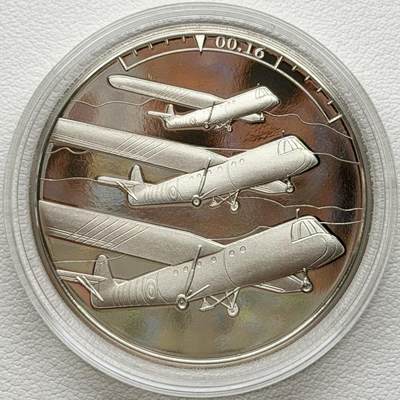 ＜星葵🌻钱币社＞散币克朗场第69期·2月3日发货 - <发行量19995·根西岛和泽西岛联合发行>根西岛2019年诺曼底登陆24小时·0点16·英国空降部队5镑克朗型精制纪念币