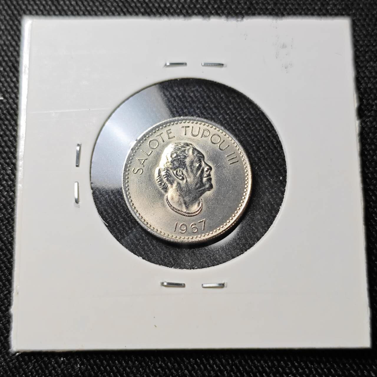 KK钱币收藏小铺  第398期 百期特拍（四拍之二） 2月预留时间 周末发货  1967汤加5分 