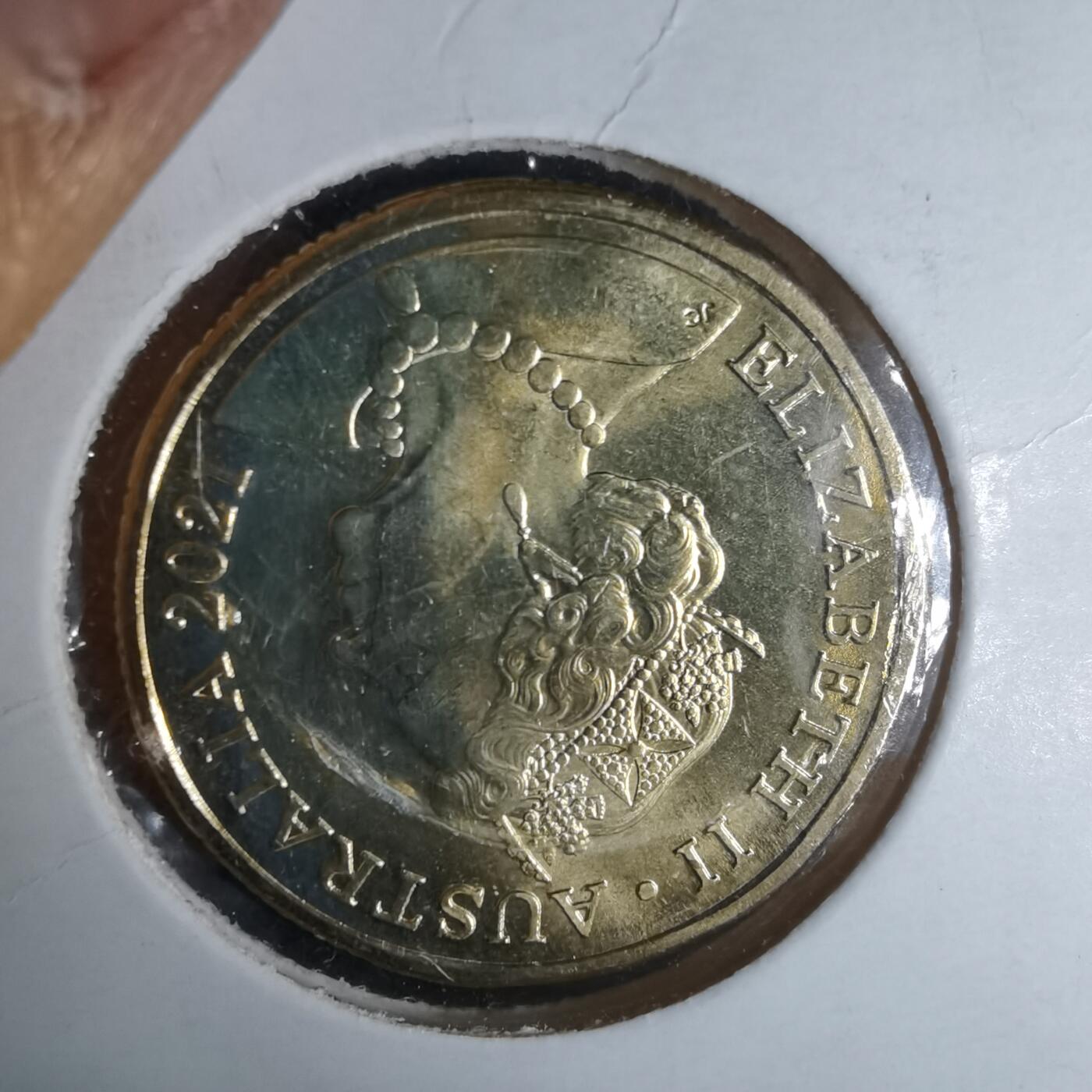 沼泽如烟--第981场 澳大利亚2021年一元纪念币