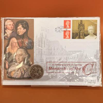 ＜星葵🌻钱币社＞散币克朗场第69期·2月3日发货 - 〈邮币封〉根西岛2001年君主制百年史·19世纪5镑克朗型纪念币