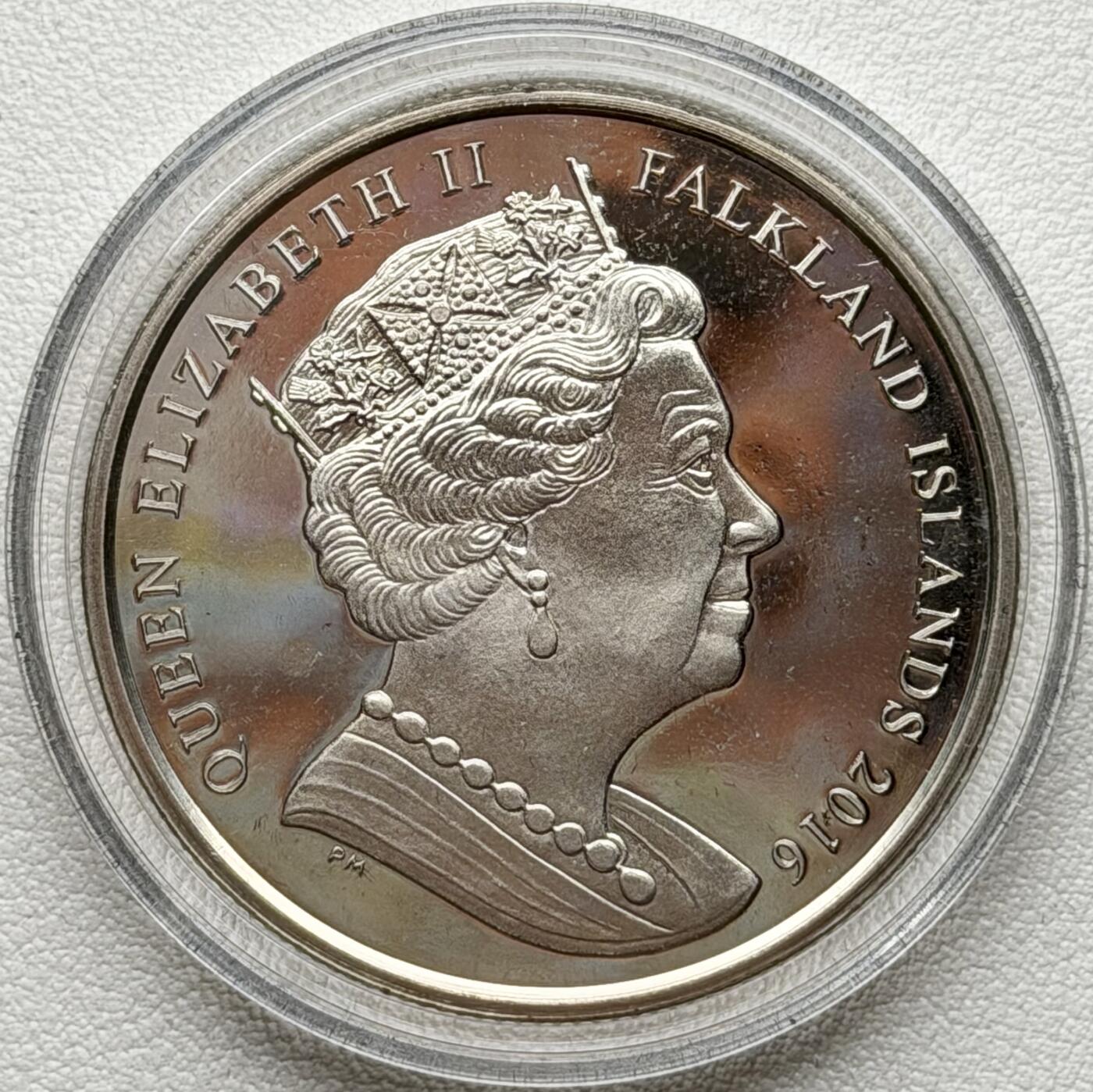 ＜星葵🌻钱币社＞散币克朗场第69期·2月3日发货 福克兰群岛2016年女王90岁生日1克朗纪念币