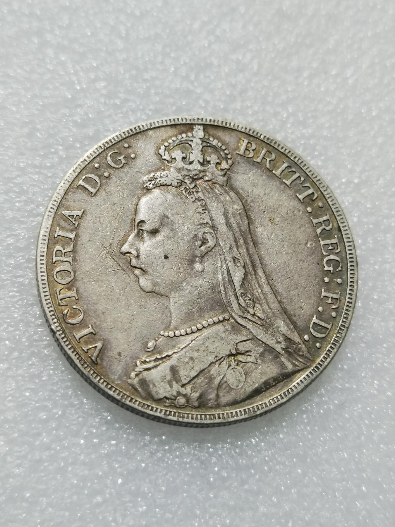 天下钱庄专场欢迎参拍 英国维多利亚马剑银币