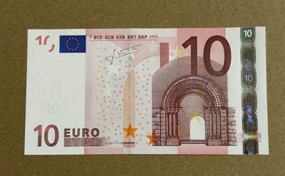 【礼羽收藏】🌏世界钱币拍卖第123期 - 2002年10欧元 无47号码 实物图