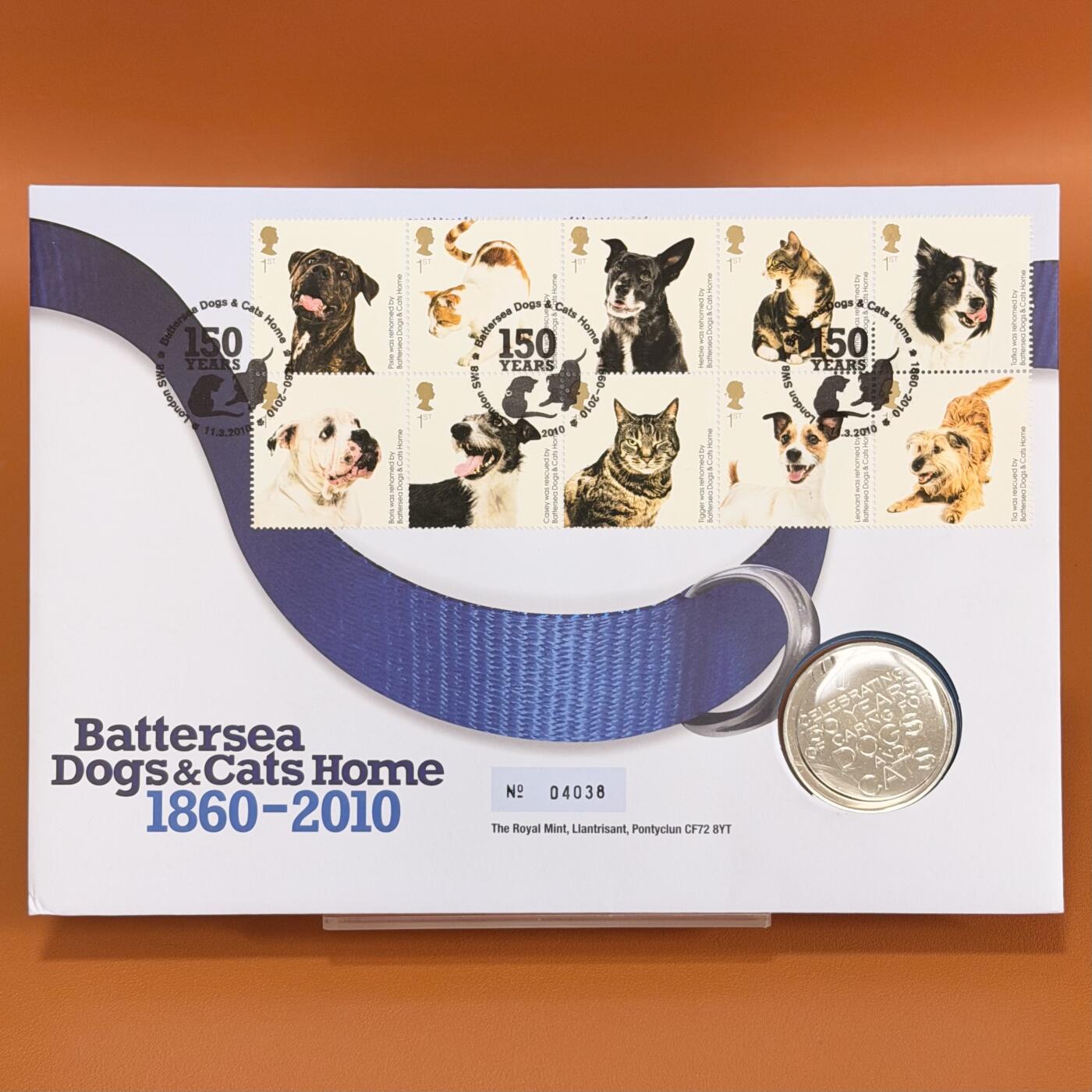 ＜星葵🌻钱币社＞散币克朗场第69期·2月3日发货 〈邮章封〉英国2010年巴特西猫狗之家纪念章