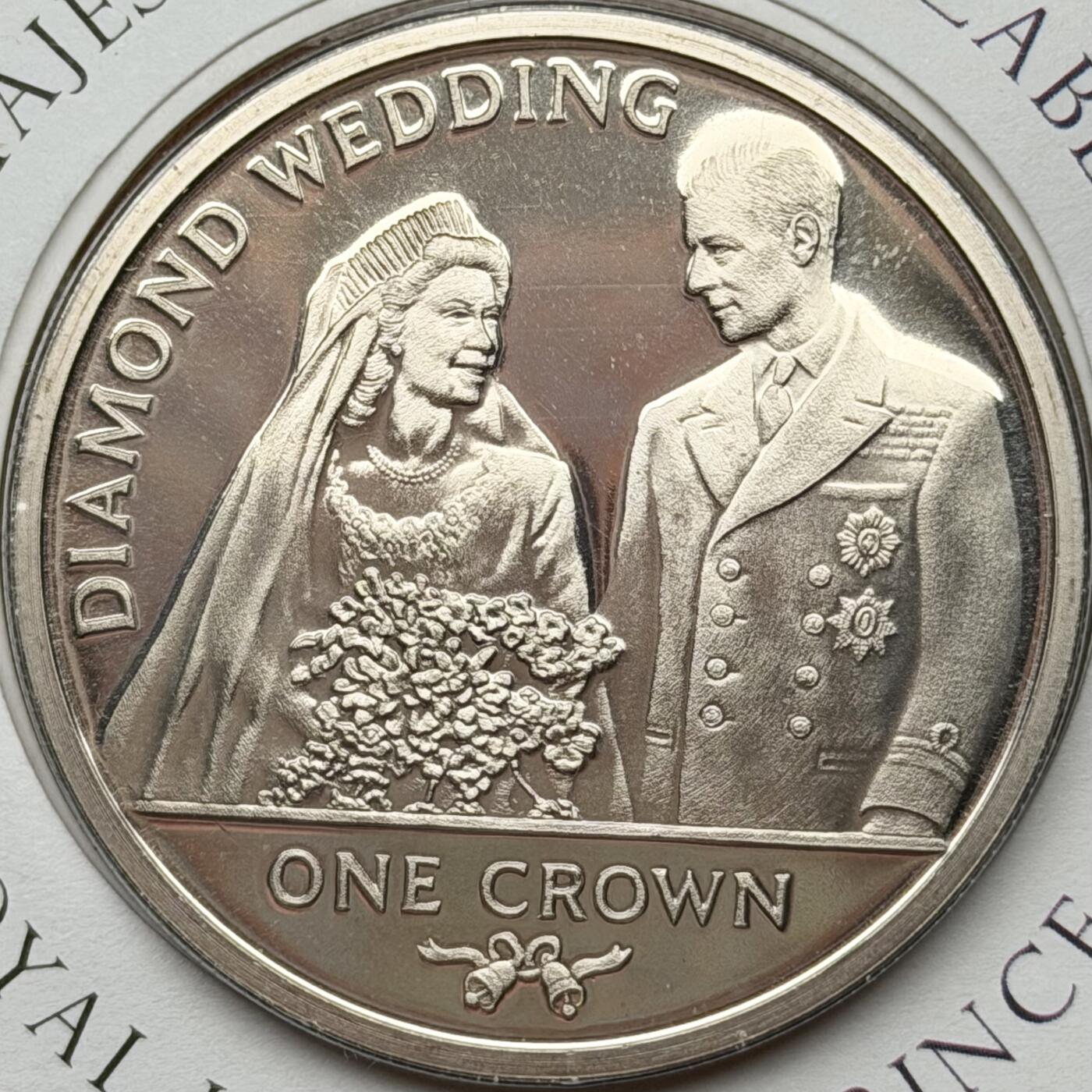 ＜星葵🌻钱币社＞散币克朗场第69期·2月3日发货 〈邮币封〉直布罗陀2007年女王钻石婚1克朗纪念币