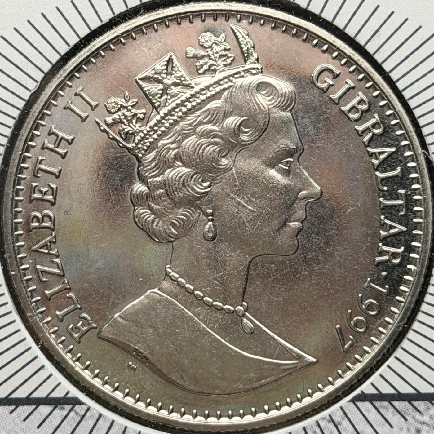 ＜星葵🌻钱币社＞散币克朗场第69期·2月3日发货 〈邮币封·发行量4000〉直布罗陀1997年人类进化·古埃及1克朗纪念币