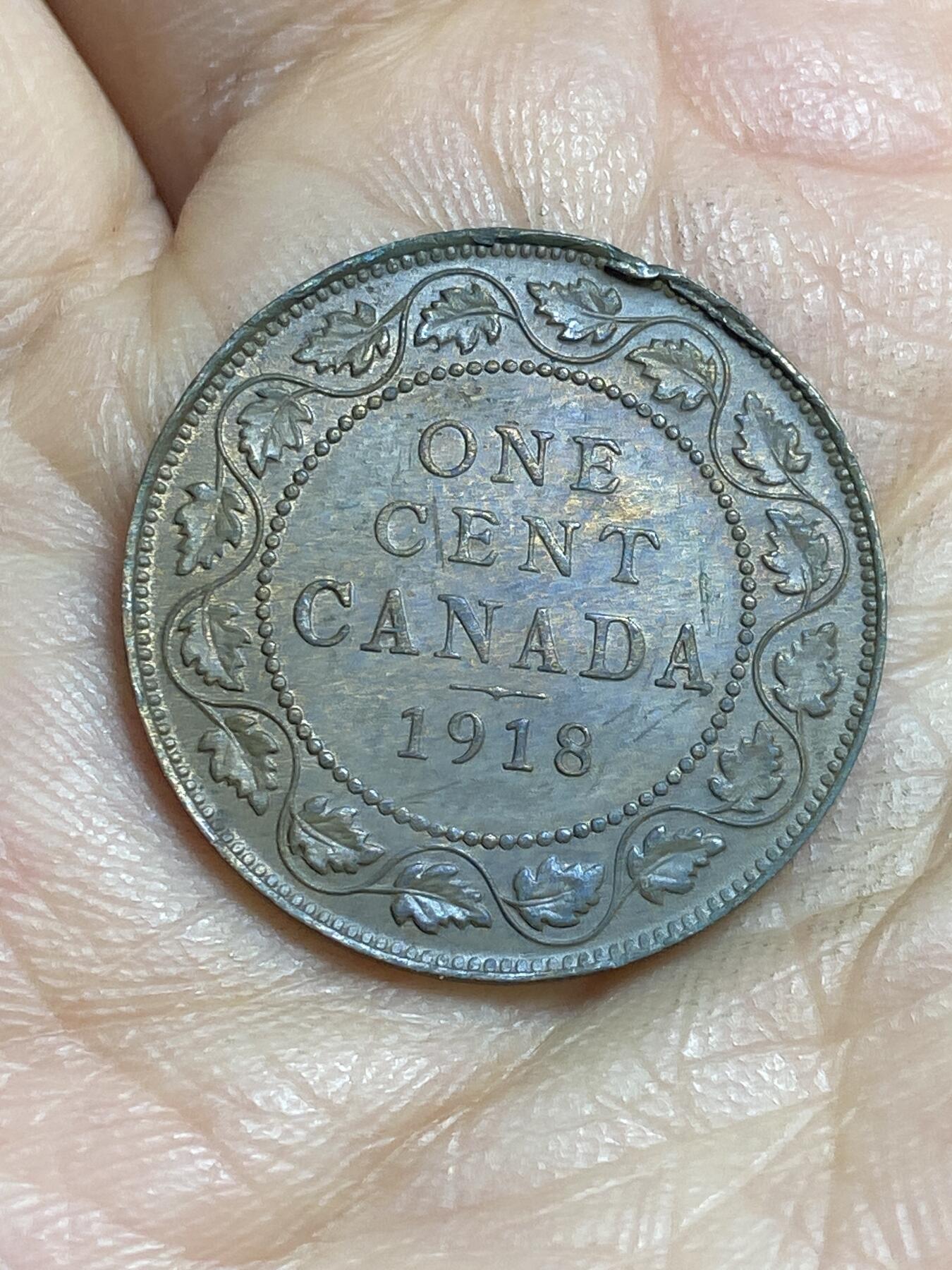 2026年第十六场(总第一百八十五场）外国好品散币场(免佣金) 好品–加拿大🇨🇦1918年1分(乔治五世第一版)