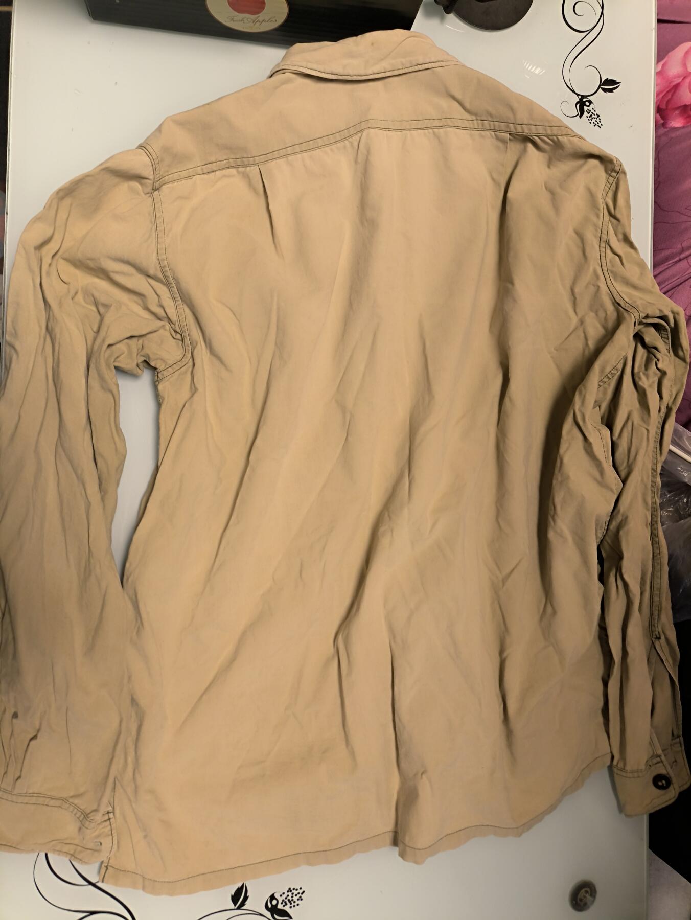 （店主清仓 大量自藏 制服徽章盛宴）罗岚⭐爱藏⭐甄选专拍第五场-分享拍场赚佣（实体经营） su-M65式陆平纹棉布衬衣 一号尺码 特殊55时期缝合线工艺  非常少见的66-69年过渡时期产品