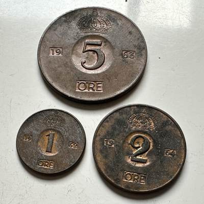 🌹外币初藏🌹🐯2026年第14场  每周二四六晚8️⃣点 接代拍 - 瑞典60年代三枚