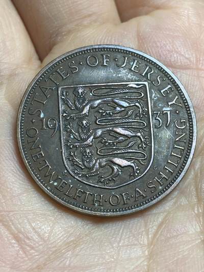 2026年第十六场(总第一百八十五场）外国好品散币场(免佣金) - 深打好品–英属泽西岛🇯🇪1937年1/12先令(乔治六世加冕年，首发年仅发行3年)