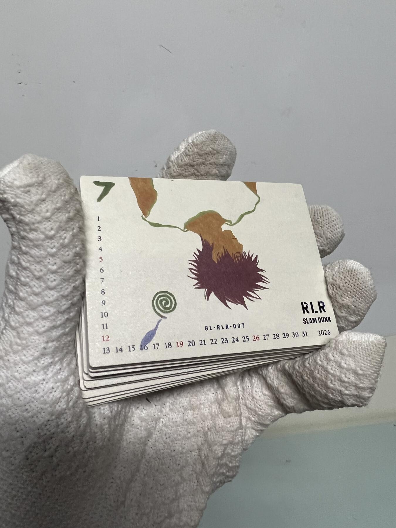 零元拍：灌篮高手 日历卡 整套 井上稀有原画 实物超美 樱木花道 流川枫 彩子 晴子 仙道