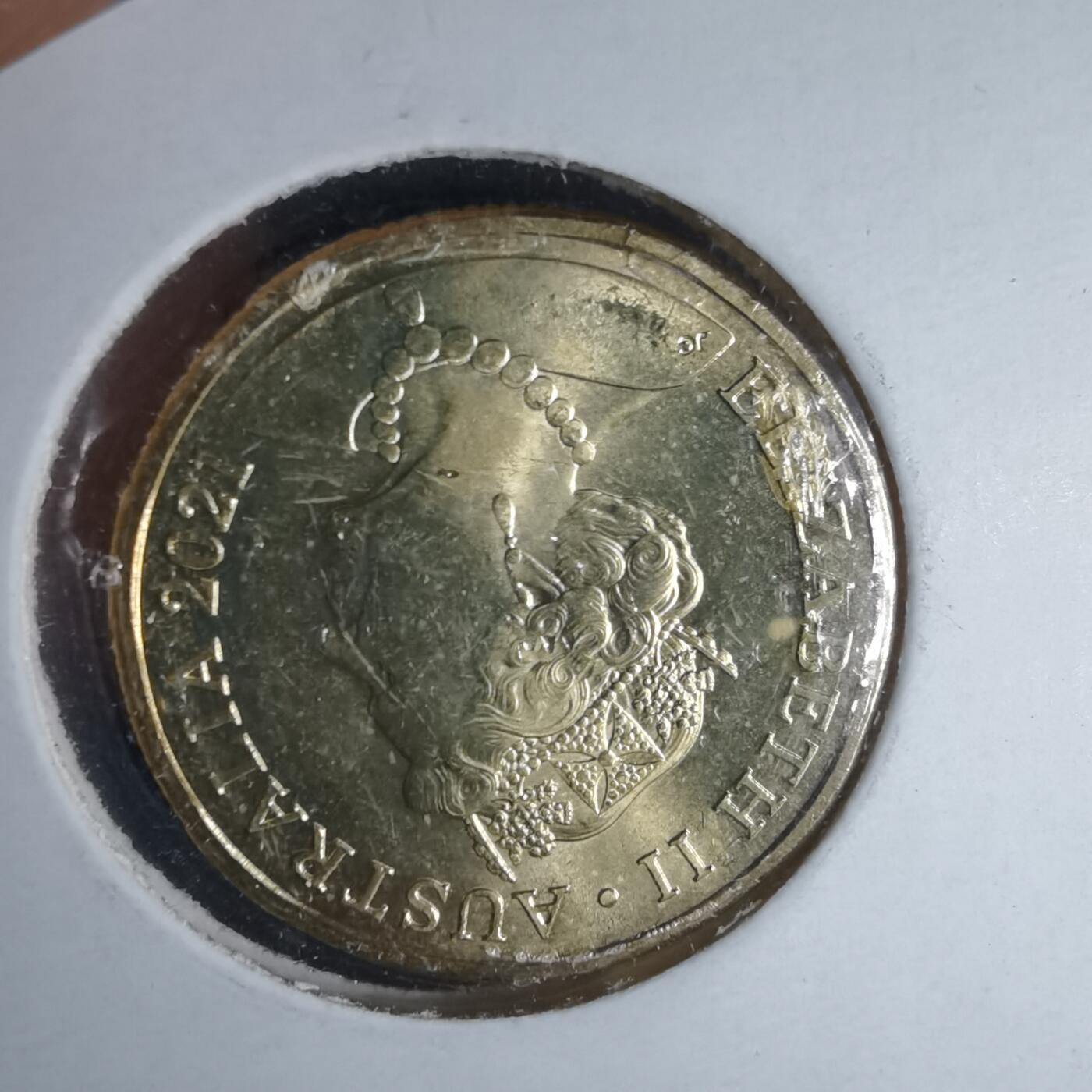 沼泽如烟--第981场 澳大利亚2021年一元纪念币