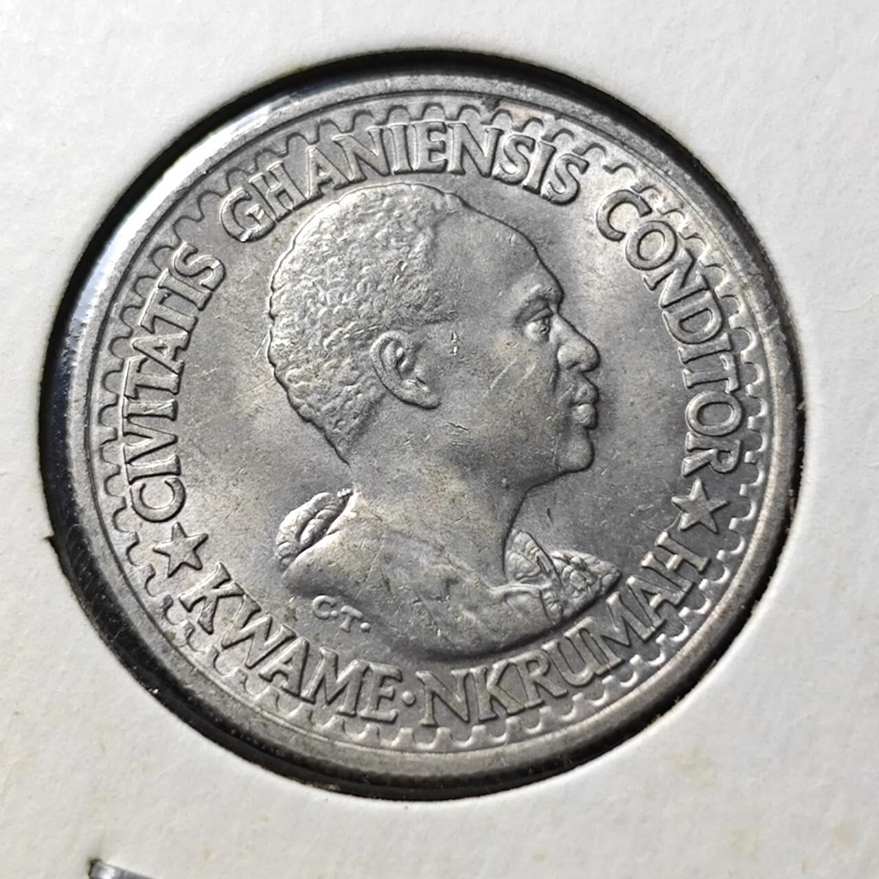 KK钱币收藏小铺  第398期 百期特拍（四拍之二） 2月预留时间 周末发货   1965加纳10比塞塔 好品