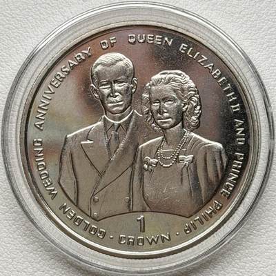 ＜星葵🌻钱币社＞散币克朗场第69期·2月3日发货 - 直布罗陀1997年金婚纪念日1克朗纪念币