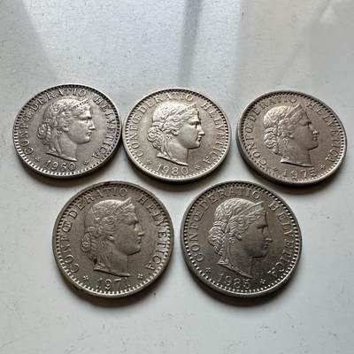 🌹外币初藏🌹🐯2026年第14场  每周二四六晚8️⃣点 接代拍 - 瑞士20分五枚