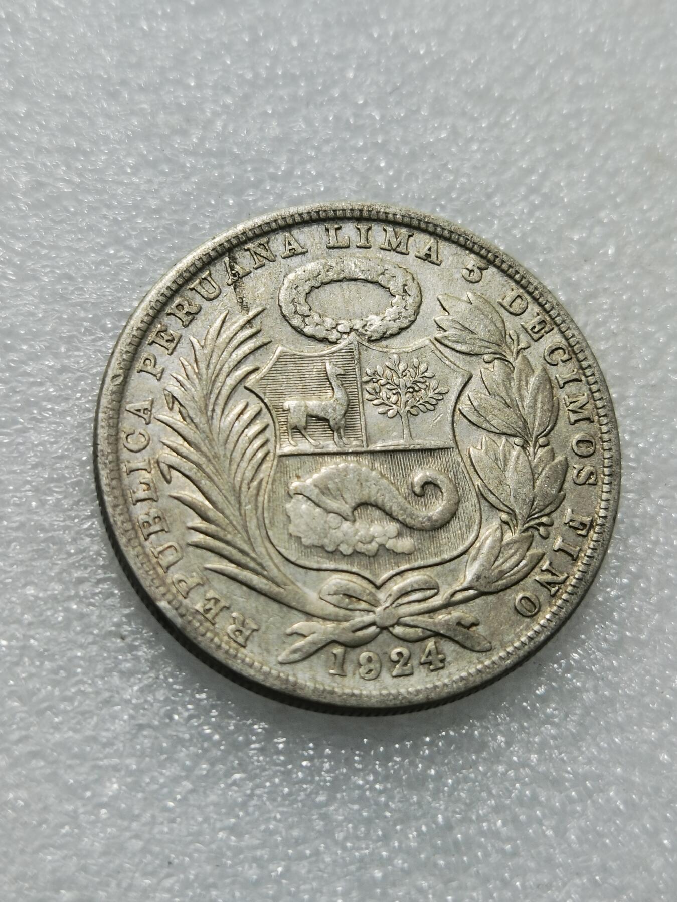 天下钱庄专场欢迎参拍 秘鲁1索尔银币