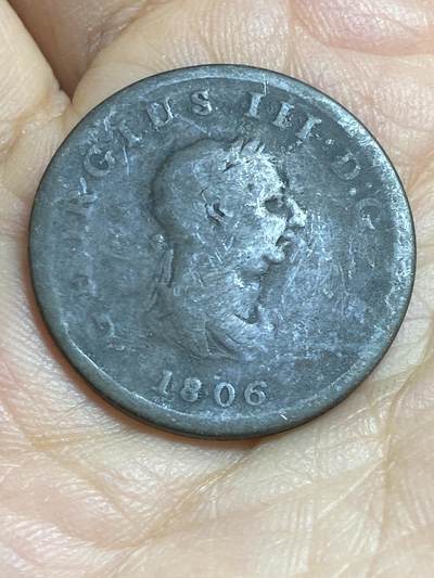 2026年第十六场(总第一百八十五场）外国好品散币场(免佣金) - 英国🇬🇧1806年1/2便士(乔治三世时期)