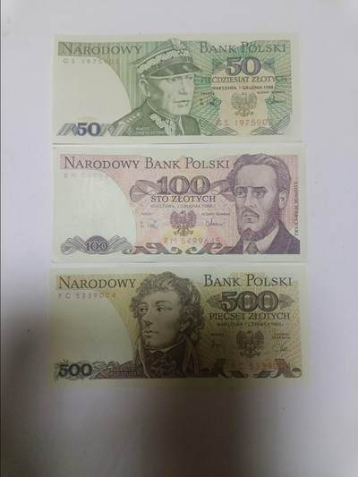 【20260203】非全新纸币和硬币第331场 - 波兰3张纸币