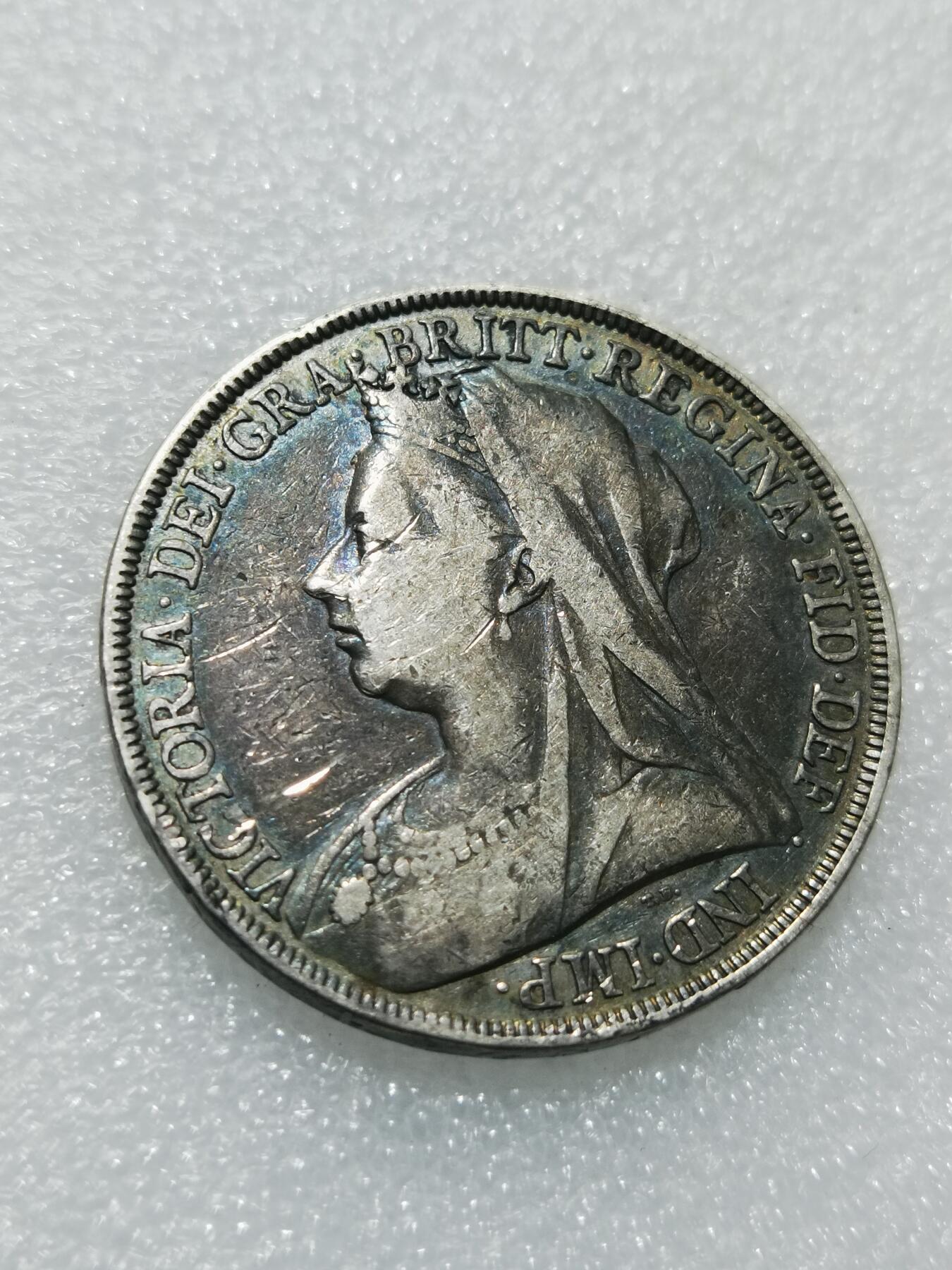 天下钱庄专场欢迎参拍 英国维多利亚披纱马剑银币