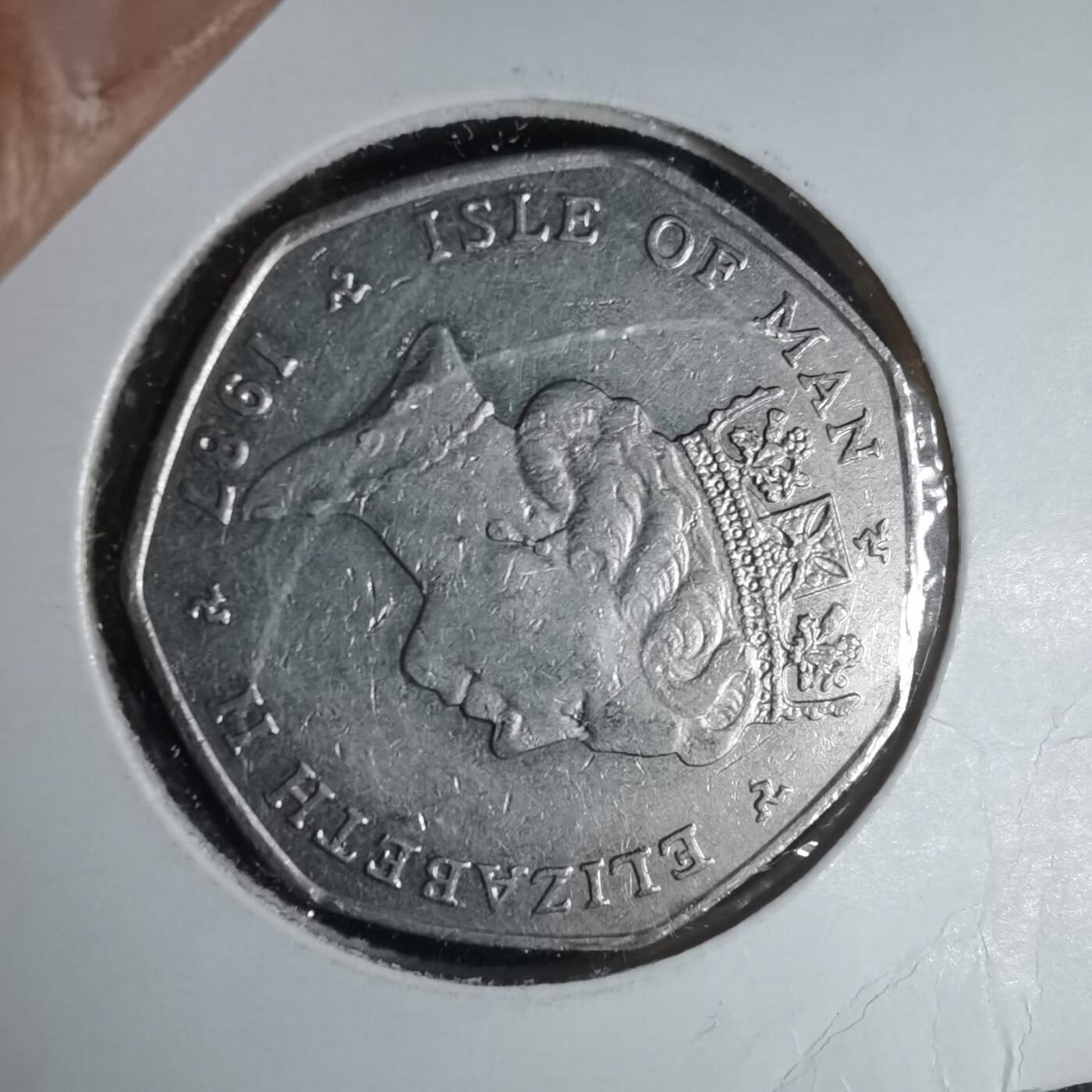 沼泽如烟--第981场 马恩1987年50便士圣诞纪念币