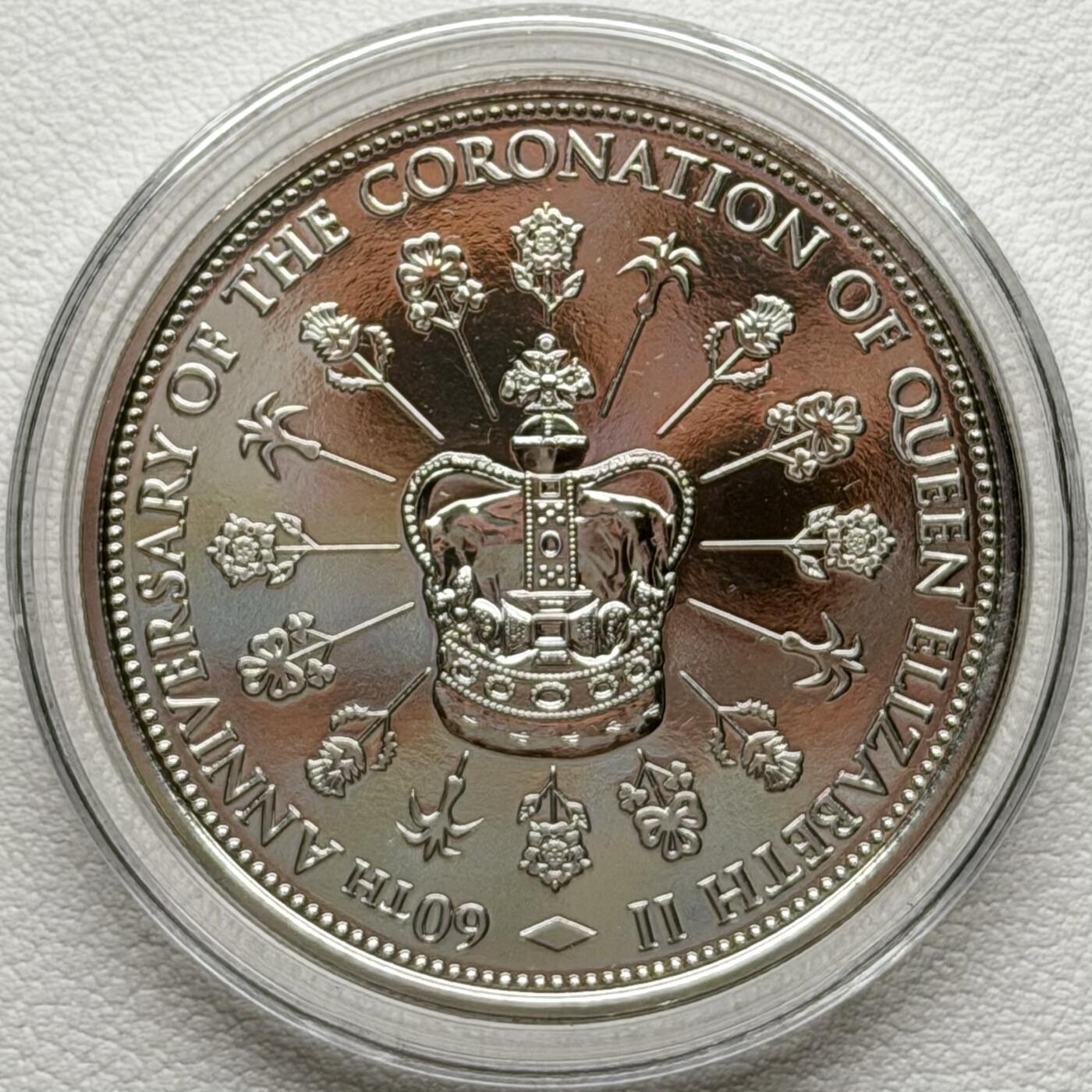 ＜星葵🌻钱币社＞散币克朗场第69期·2月3日发货 皮特凯恩群岛2013年女王加冕60周年2元克朗型纪念币