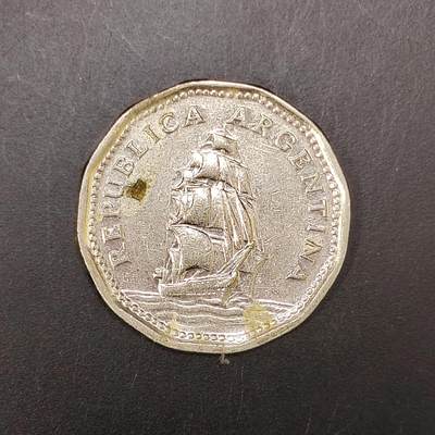 2026C2逸泉钱币C2世界各国纸钞钱币纪念币专场第七场C2 1-420 - 372阿根廷5比索硬币