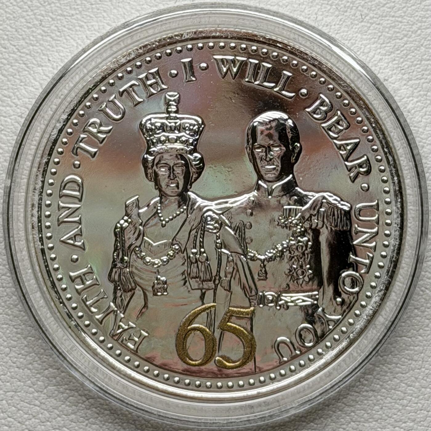 ＜星葵🌻钱币社＞散币克朗场第69期·2月3日发货 马恩岛2017年女王加冕65周年1克朗纪念币