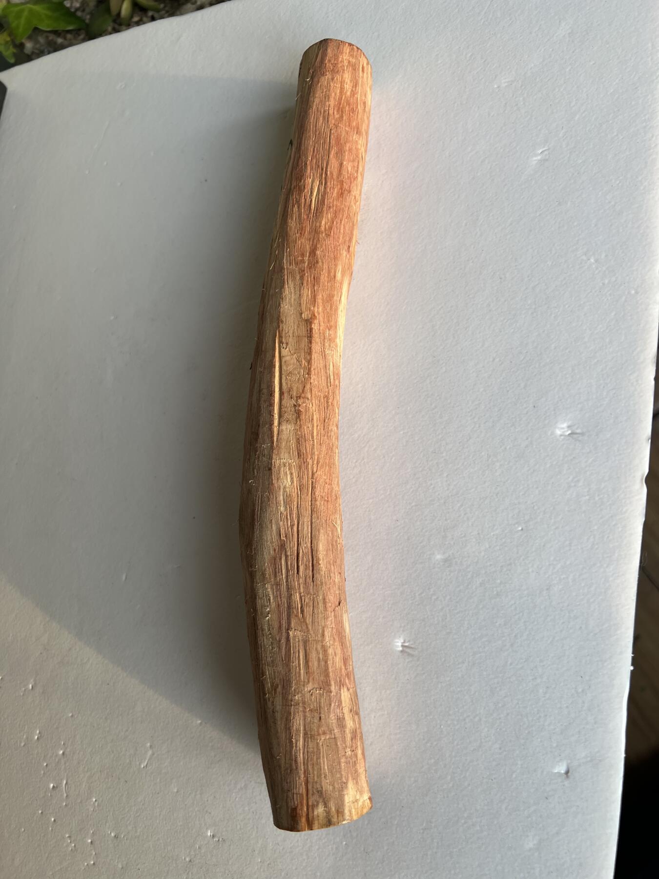 零元拍：NO.35-5 海南黄花梨珠子料，外面白皮基本都去掉了，红肉打底。290/40/35MM