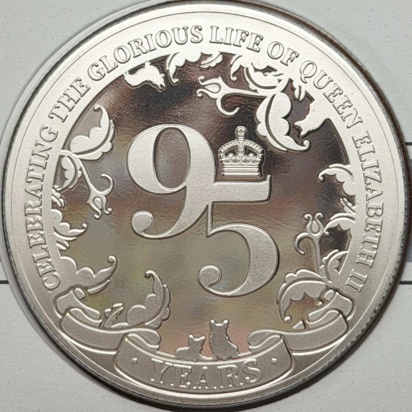 ＜星葵🌻钱币社＞散币克朗场第69期·2月3日发货 〈邮币封·发行量9999〉所罗门2021年女王诞辰95周年1/2元克朗型镀银类精制纪念币