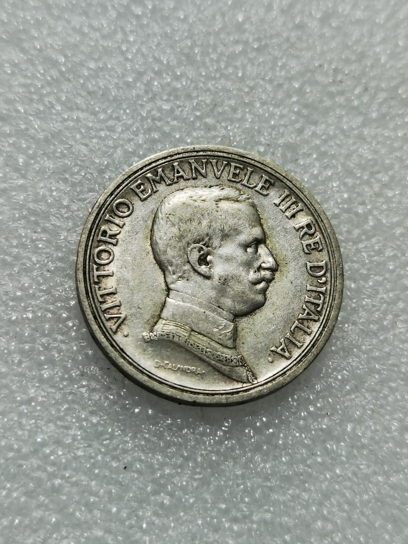 天下钱庄专场欢迎参拍 意大利胜利马车2里拉银币