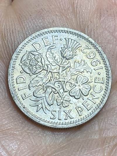 2026年第十六场(总第一百八十五场）外国好品散币场(免佣金) - 英国🇬🇧1962年6便士(伊丽莎白二世青年桂冠第二版)